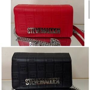 Steve Madden Red and Black Crossbody Bags